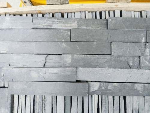 Плитка чёрная из натурального камня фасадная 30 см * 5 см, толщина 7 мм -30 мм купить в Невьянске