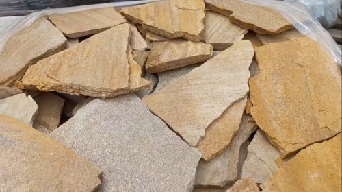 Плитняк златолит жёлтый для цоколя купить в Невьянске