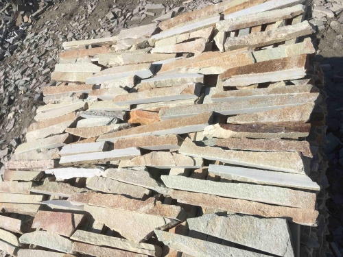 Горбушка златолит золотистый для облицовки купить в Невьянске