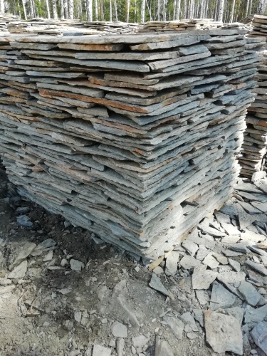 Плитняк златолит Уральский для цоколя, отмостки купить в Невьянске